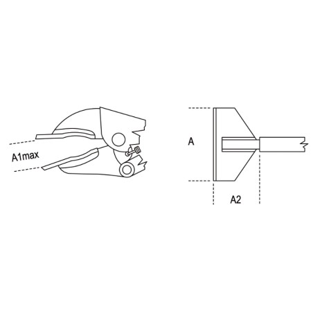 BETA 1063 Pinza regolabile autobloccante per lattonieri