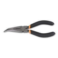 BETA 1168G Pinze a becchi mezzotondi lunghissimi piegati zigrinati manici ricoperti con 2 strati di PVC antiscivolo finitura ind