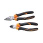 BETA 1169GBM/D2 Assortimento di 1 pinza universale, e 1 tronchese, impugnatura bimateriale, con finitura industriale