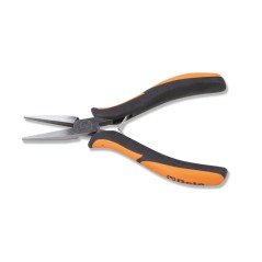 BETA 1172BM Pinza per elettronica a becchi piatti lunghi lisci impugnatura bimateriale