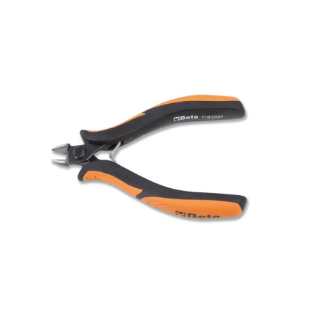 BETA 1183BM Tronchese per elettronica taglienti diagonali semirasi becchi arrotondati impugnatura bimateriale