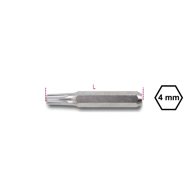 BETA 1256TX Inserti 4 mm per viti con impronta Torx(R)