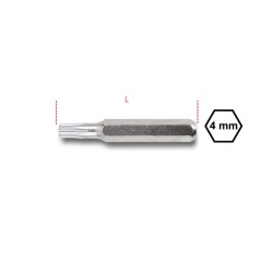 BETA 1256RTX Inserti 4 mm per viti con impronta Tamper Resistant Torx®