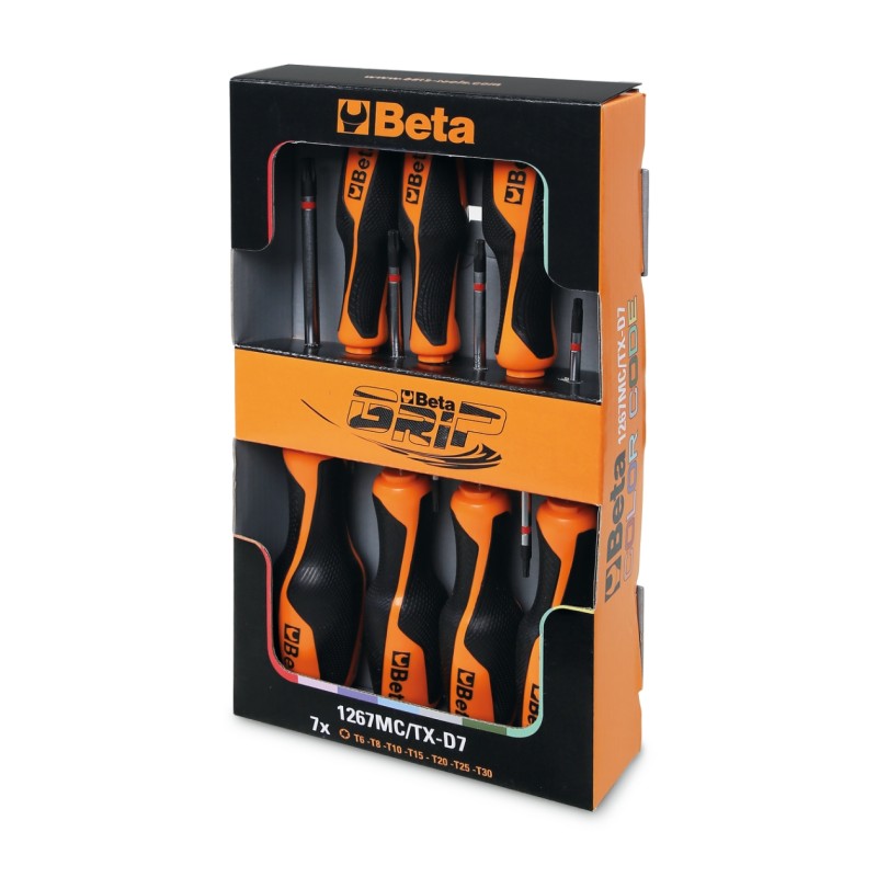 BETA 1267MC/TX-D7
 Serie 7 giravite per viti con impronta Torx® colorate