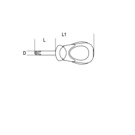 BETA 1292N Giravite per viti con impronta a croce Phillips® tipo cortissimo cromati punta nera