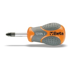 BETA 1299N/PZ Giravite per viti con impronta a croce Pozidriv®-Supadriv®, tipo cortissimo cromati punta nera
