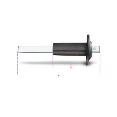 BETA 1342PM Scalpello extrapiatto con tagliente diritto con paramano