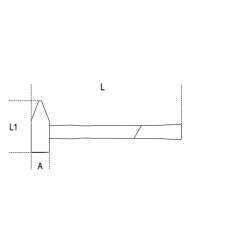 BETA 1370T Martelli tipo tedesco per meccanici manico in fibra di vetro