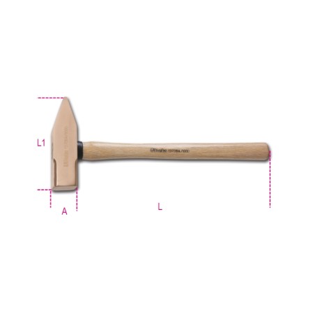 BETA 1370BA Martelli tipo tedesco antiscintilla manico in legno