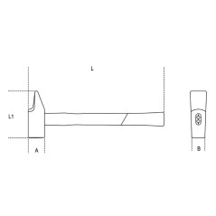 BETA 1370FT-HS Martelli tipo francese per meccanici, manico in fibra H-SAFE