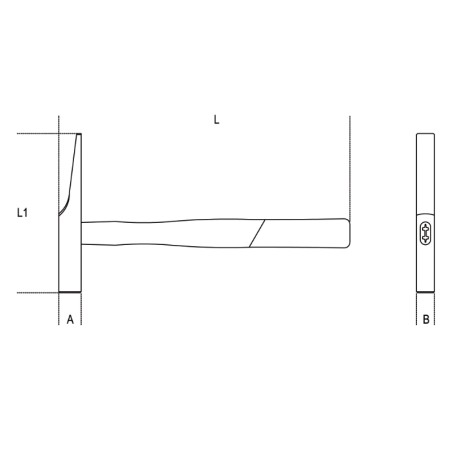 BETA 1379F Martelli tipo francese per elettricisti manico in legno