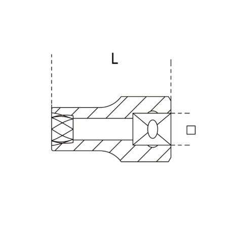 BETA 1428 Estrattori per dadi destrorsi danneggiati con attacco quadro