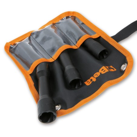 BETA 1428L/B3 Serie di 3 estrattori a bussola lunghi per dadi destrorsi danneggiati