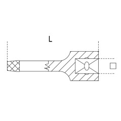 BETA 1429 Estrattori per viti e prigionieri destrorsi danneggiati con attacco quadro