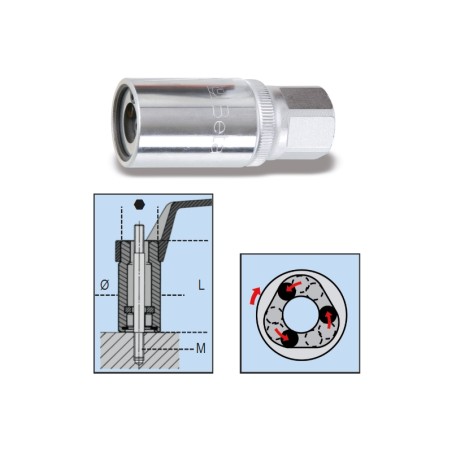 BETA 1433 Estrattori a rulli per viti prigioniere con attacco quadro femmina 1/2"