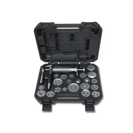 BETA 1471M/C22 Utensile pneumatico per arretrare e ruotare i pistoncini dei freni a disco destrorsi e sinistrorsi con accessori