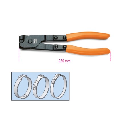 BETA 1473A Pinza con reggiasola per collari OETIKER®