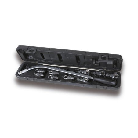 BETA 1477/C10 Chiave curva con 9 inserti per dadi tendicinghia