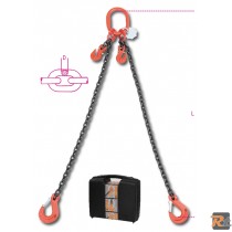 8097 - PENDENTI DI CATENA A 2 BRACCI CON GANCI ACCORCIATORI d.16mm L.3m - BETA UTENSILI