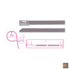 BMS2079 - CF. 100PZ FASCETTE AUTOBLOCC. INOX 7,9X200