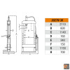 3027N 30 - Pressa idraulica con pistone mobile ed argano BETA UTENSILI 030270103