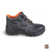 7243CK - SCARPE ALTE PELLE NERA (S3) C/LAM CK 48