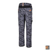 7818CM Pantaloni da lavoro multitasche con inserti in tessuto elasticizzato - colore camouflage grigio