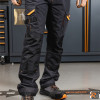 7818G Pantaloni da lavoro multitasche con inserti in tessuto elasticizzato - colore grigio