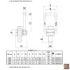 8049V - Golfare maschio girevole con staffa disassata