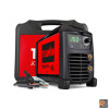 Saldatrice inverter ad elettrodo MMA e TIG in corrente continua (DC) con innesco a striscio. Flessibilità di impiego con i più svariati tipi di elettrodi: rutili, basici, inox, ghisa, ecc. Raccomandato per motogeneratori, il modello garantisce alte pres