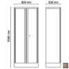 C55A2 ARMADI 2 ANTE RACING LINE 80X50 BETA UTENSILI 055000412