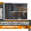 Combinazione arredo officina C45PRO X (piano in inox) con assortimento BW 5945