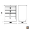 MODULI 7 CASSETTI 680MM C45PRO M7 BETA 045000237 BETA UTENSILI