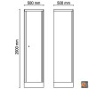 C55A1 armadio in lamiera 1 anta per arredo officina BETA UTENSILI 055000411