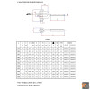 8009FD - forcelle per tenditori zincate - FILETTATURA DESTRA