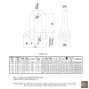 8026R - Grillo diritto alta resistenza Robur