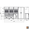 Combinazione arredo officina RSC50 2.0 con 411 utensili IN OMAGGIO