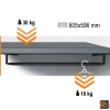 RSC50 A1/RB59 - Ripiano interno per armadio arredo officina RSC50 A1 con barra appendiabiti