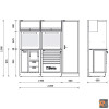 RSC50 - C - Combinazione arredo officina RSC50