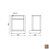 RSC50 CS - Modulo fisso per rifiuti differenziati per arredo officina RSC50