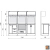 RSC50 - E - Combinazione arredo officina RSC50