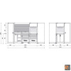 RSC50 L - Combinazione arredo officina RSC50