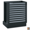 RSC50 M10 - Modulo fisso con 10 cassetti per arredo officina RSC50
