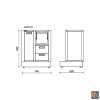 RSC50 MS-2C - Modulo fisso di servizio per arredo officina RSC50