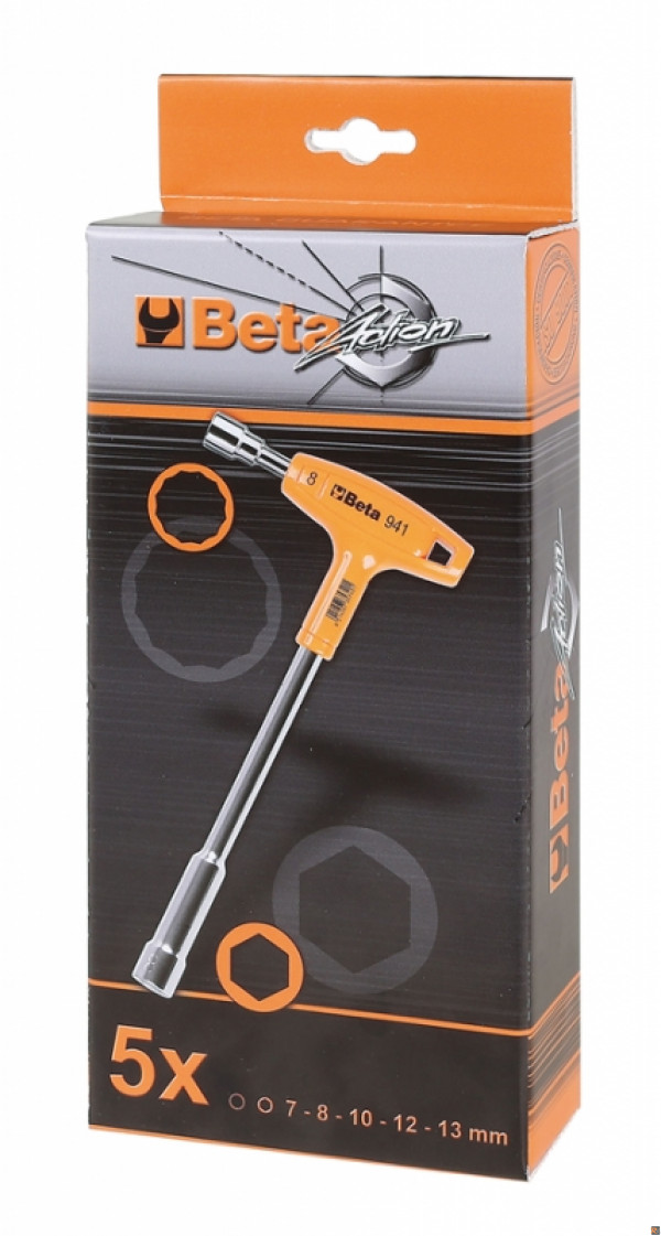 Poligonali Beta Utensili 941//S5 Beta tools Set chiavi pipa Beta Esagonali