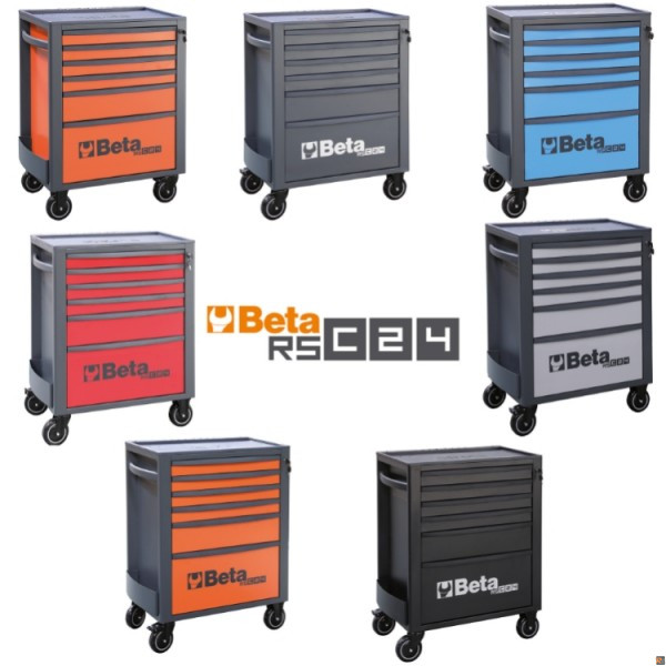 CASSETTIERA BETA RSC24/6 CON 6 CASSETTI - disponibile in 7 colori
