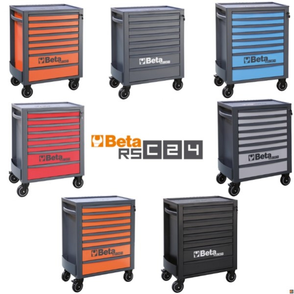 CASSETTIERA BETA RSC24 CON 8 CASSETTI - disponibile in 7 colori