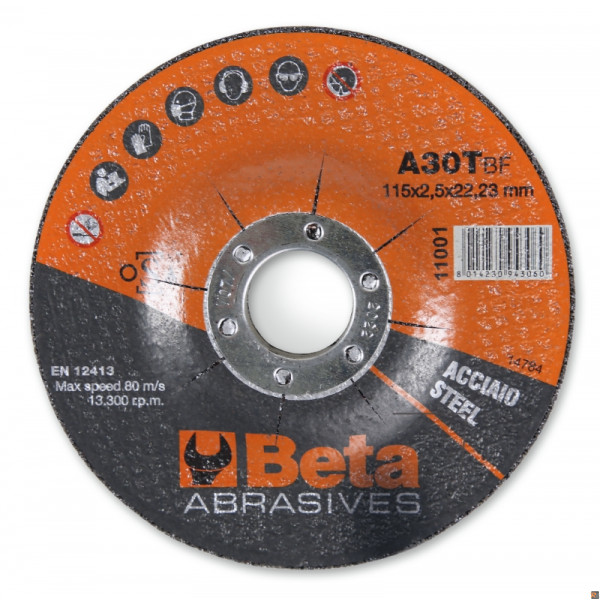 11001 115X3,2 - CF. 10PZ DISCHI TAGL. ACCIAIO 115X3,2 ø22,23 DS A