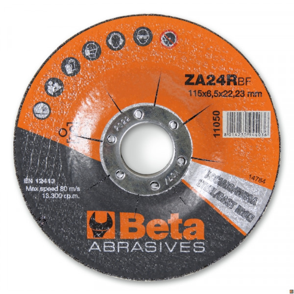 11050 125X6,5 - CF. 10PZ DISCHI SBAVO ACCIAIO 125X6,5 ø22,23 DH Z
