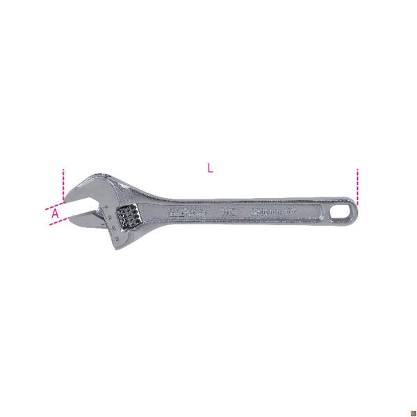 111E 200 CHIAVI RULLINO CROMATE ROTAZ DX 8" E 200